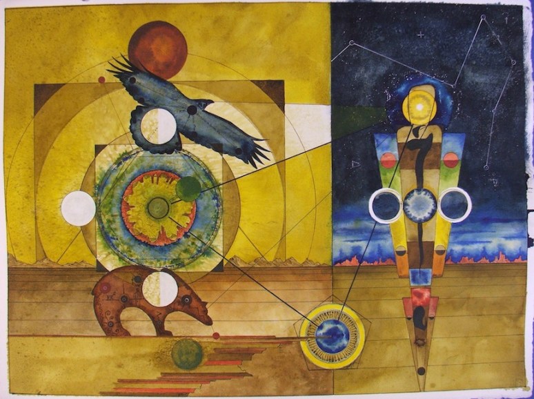 Mapping the Lodge, Full Scale, 22x30" Ink on Paper