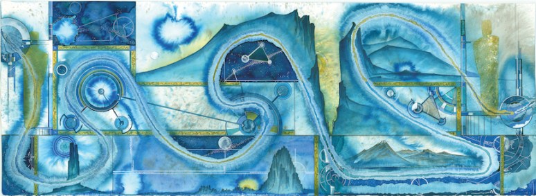 Blue Road 18x48 original sized prints and 13x19 prints