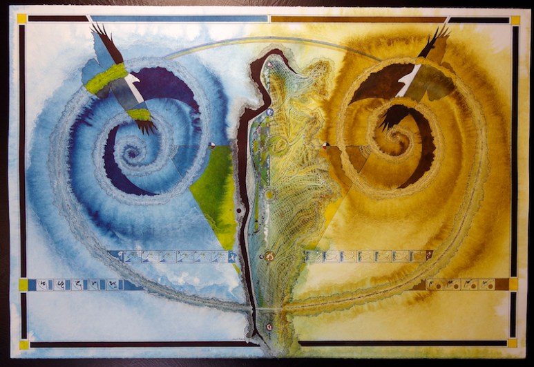 Nagual Woman - 20x30 ink on print paper.